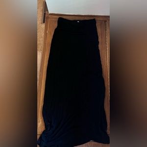 Black maxi skirt